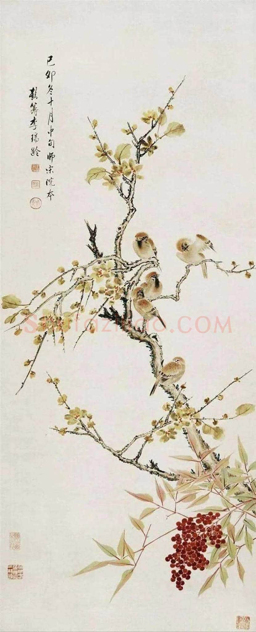 李鹤筹花鸟画作品欣赏 | 书画文摘