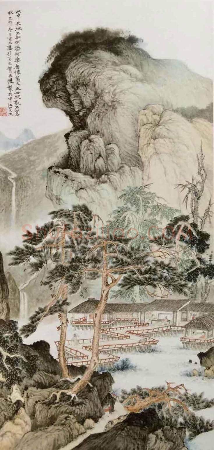 贺天健山水画欣赏 | 书画知识