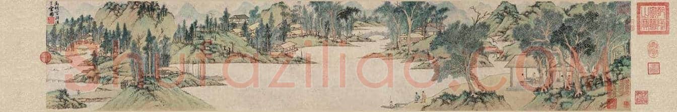 文徵明《浒溪草堂图》图赏 | 著名国画图片