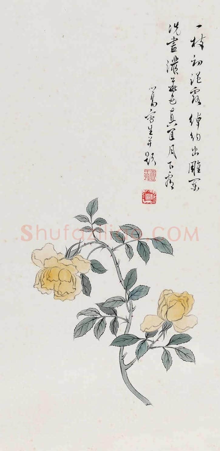 溥儒花卉作品欣赏 | 书画知识