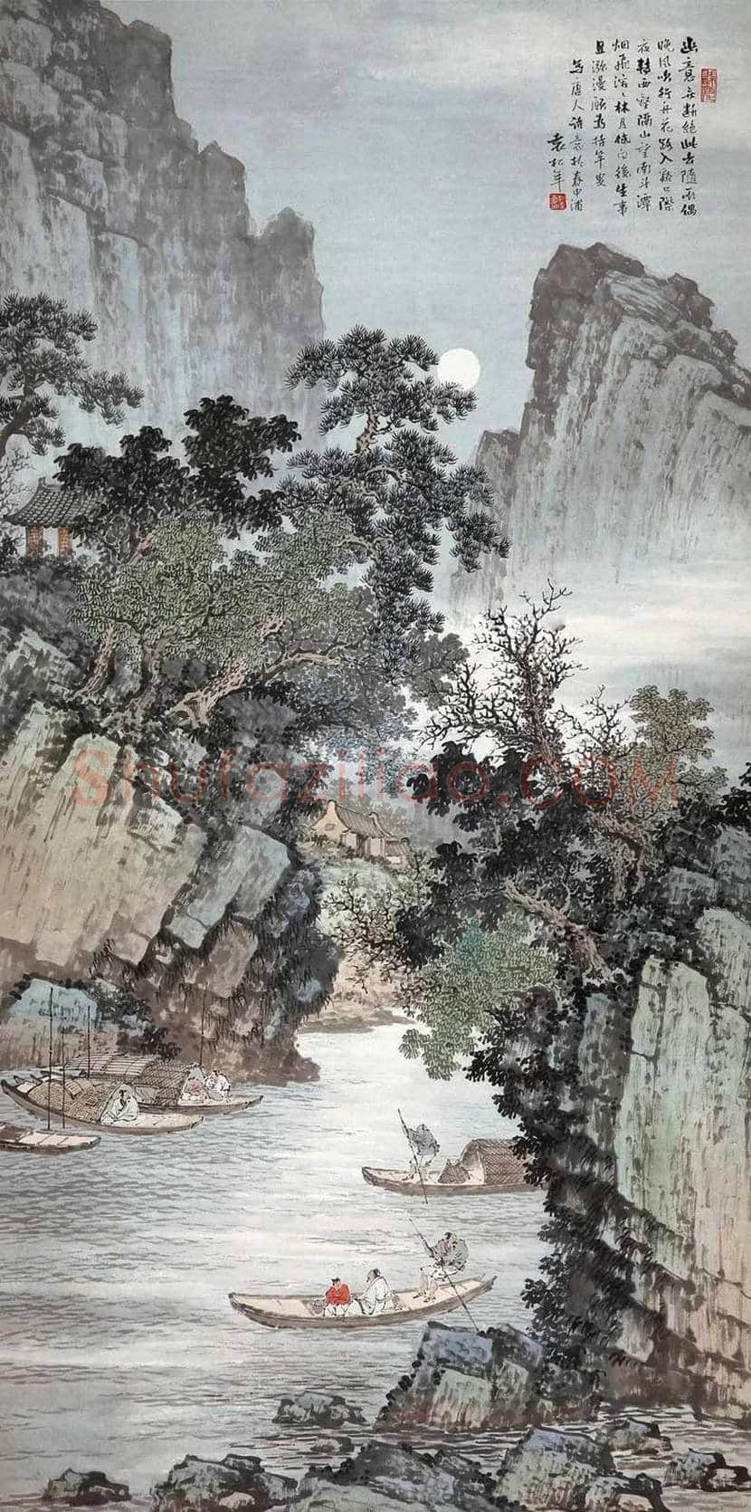 袁松年山水画作品欣赏 | 书画讲解