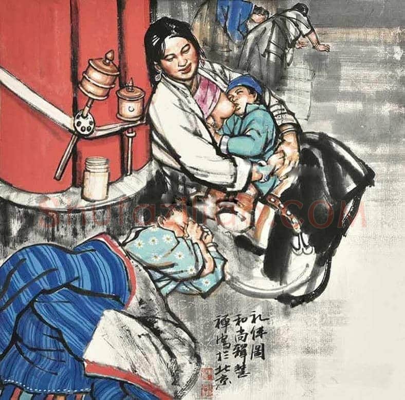 画僧史国良西藏风情人物画！ | 书画常识
