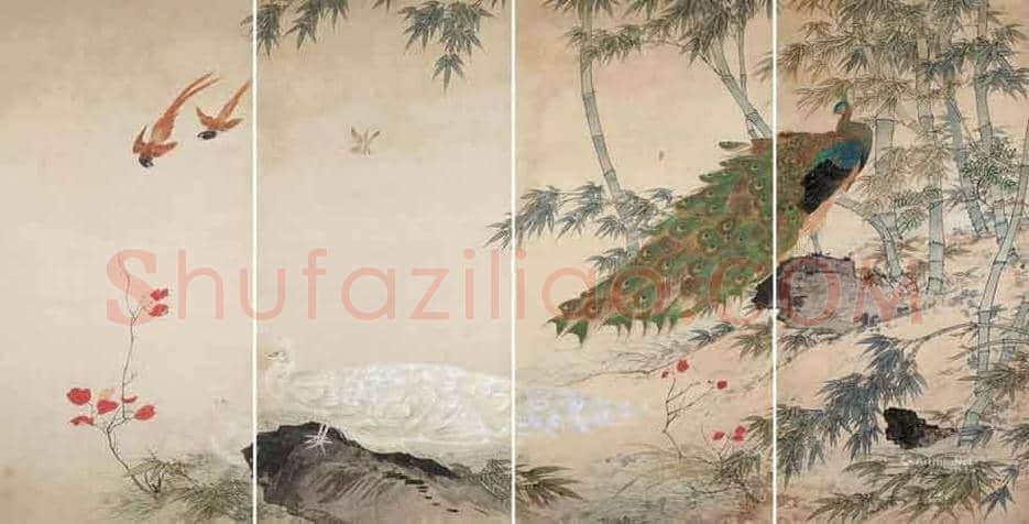 田世光笔下的孔雀，栩栩如生，仙气十足！ | 书画文摘