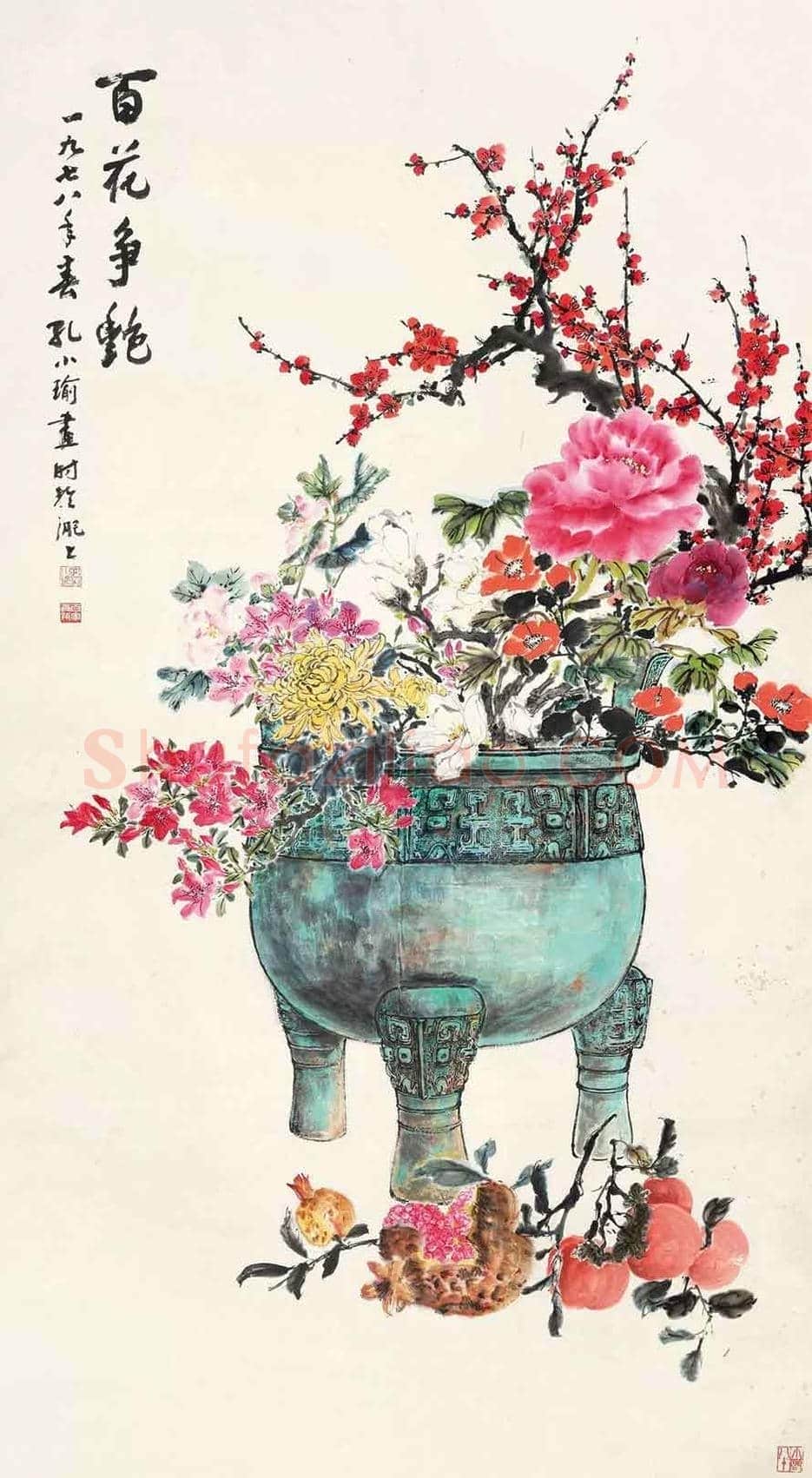 孔小瑜作品价格,多少钱一平尺 | 书画文摘
