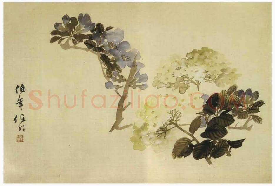 任伯年《花卉册页》欣赏 | 著名国画图片