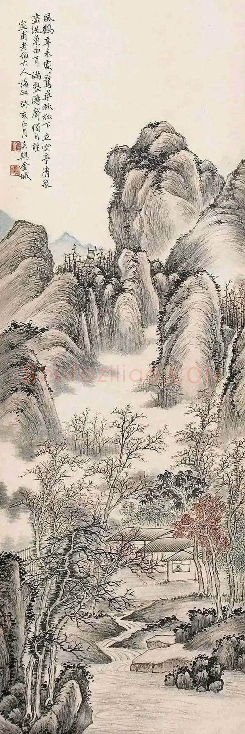 金城山水画作品欣赏 | 书画学堂