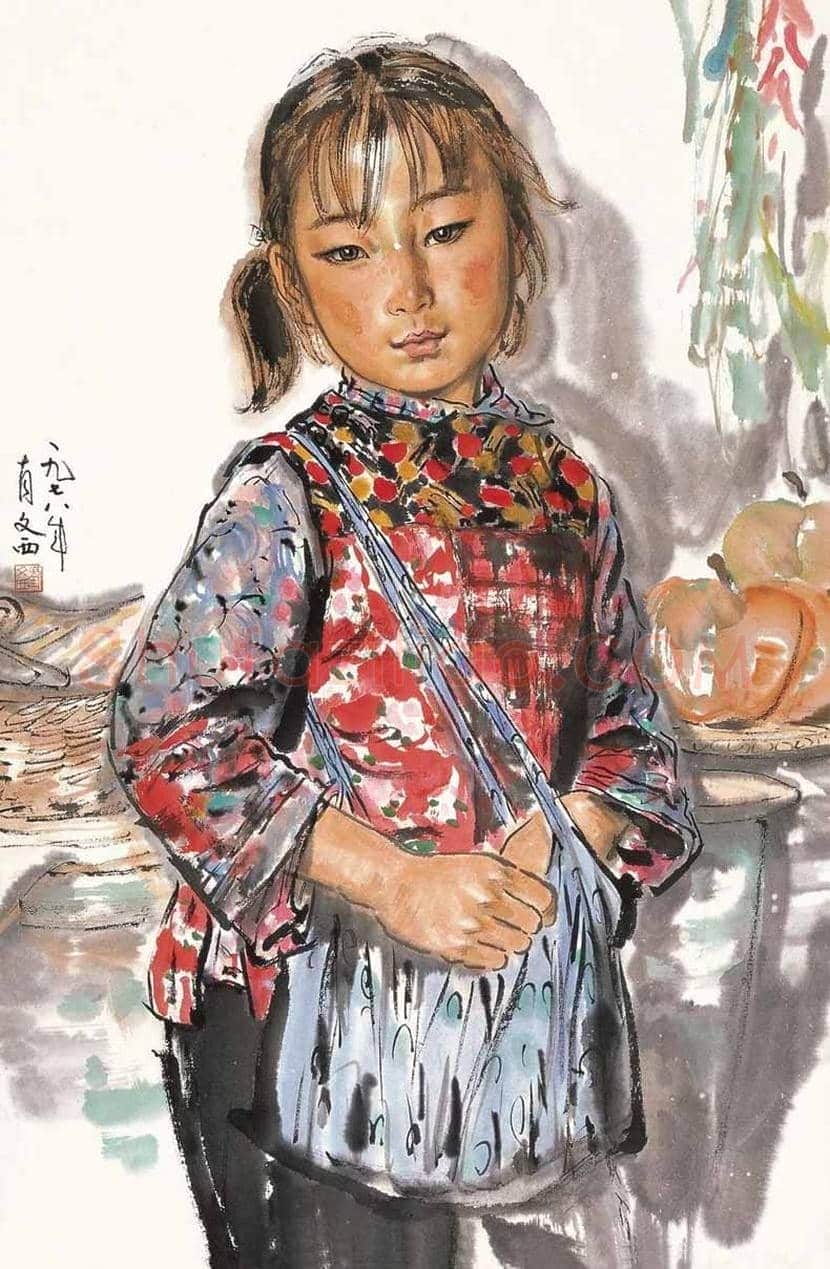刘文西笔下的少女图赏及拍卖价格 | 书画科普