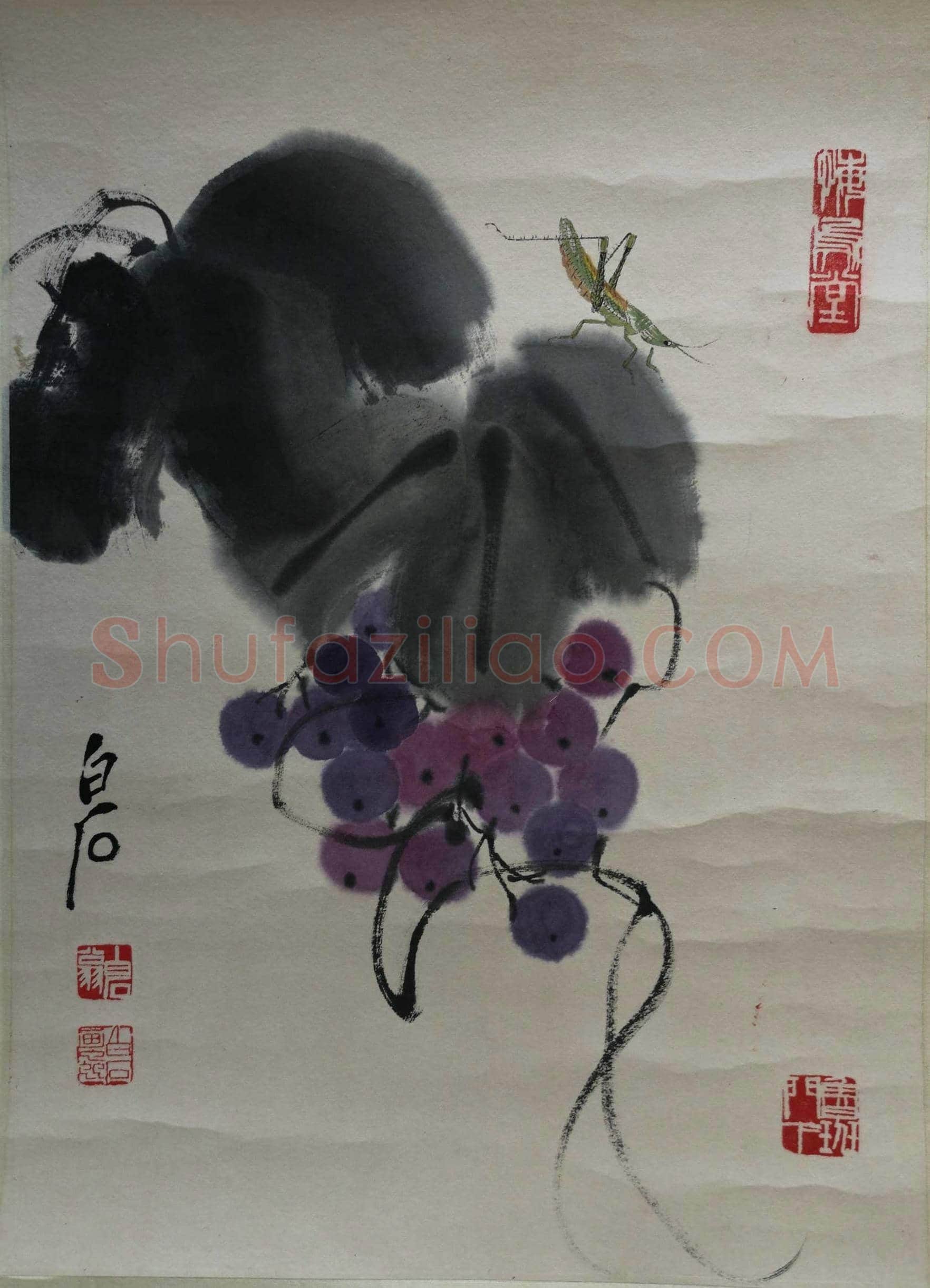 齐白石书画双挖四条屏，与贺孔才艺文交往的见证！ | 国画作品