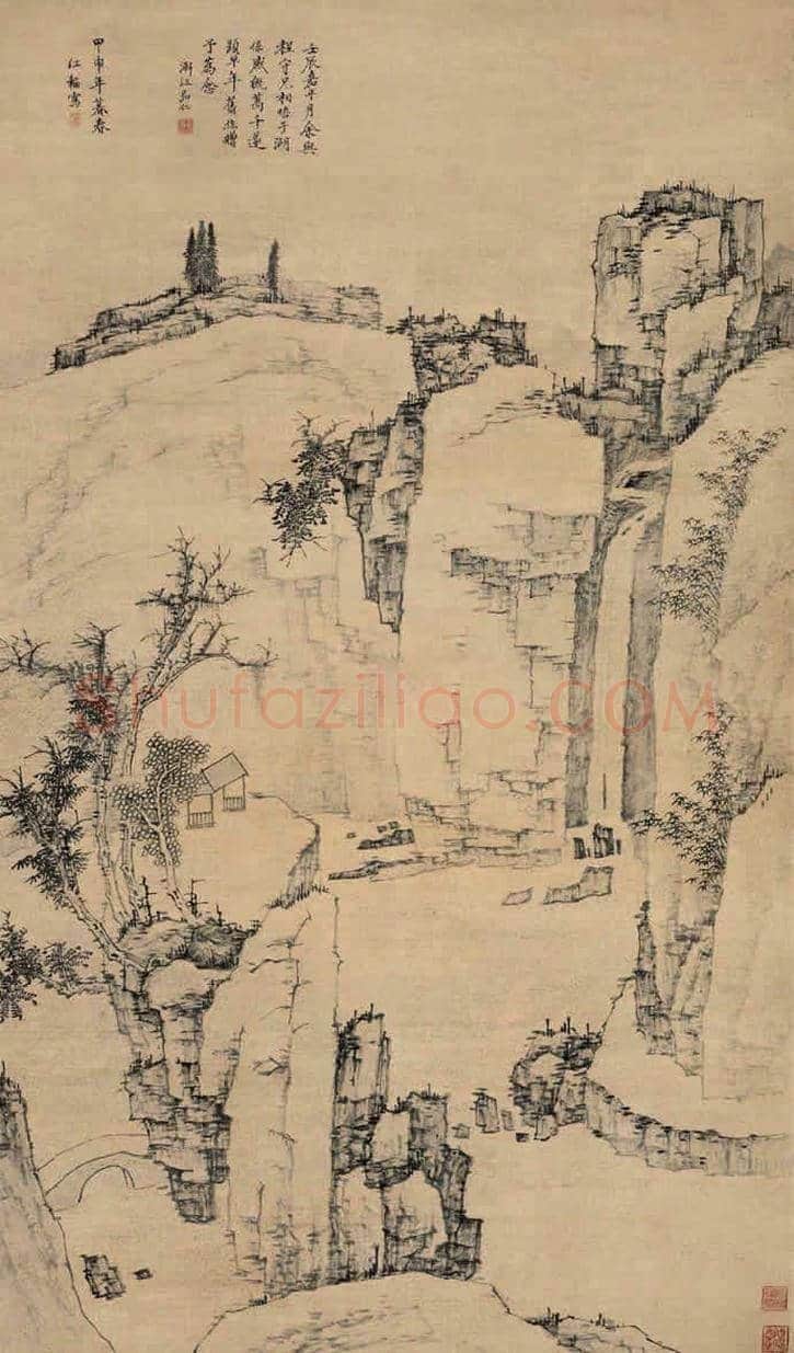 弘仁最贵作品都在这里,值得一看! | 书画资料