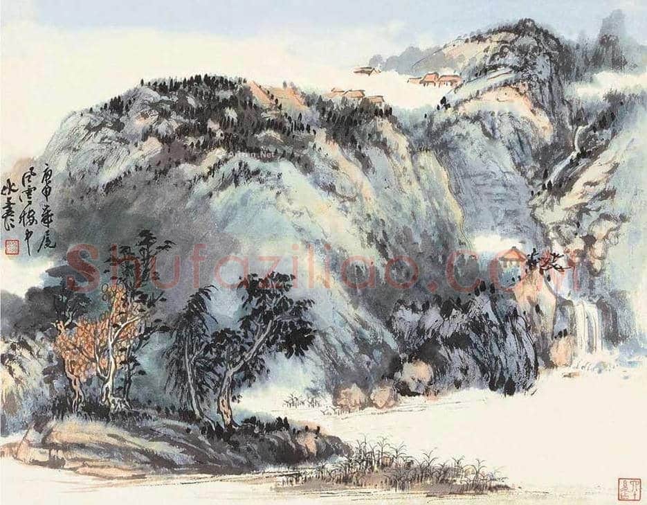 伏文彦山水画作品欣赏 | 书画讲解