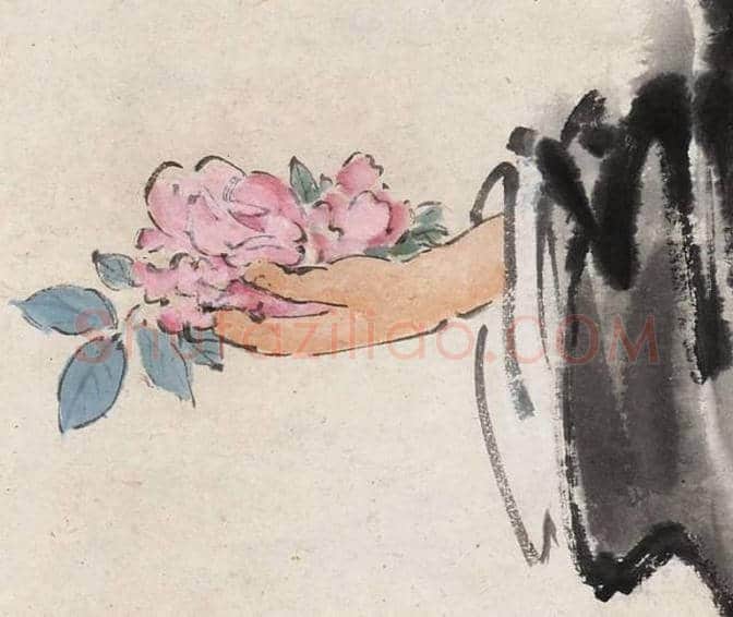 徐悲鸿早期代表作《卖花女郎》赏析 | 书画讲解