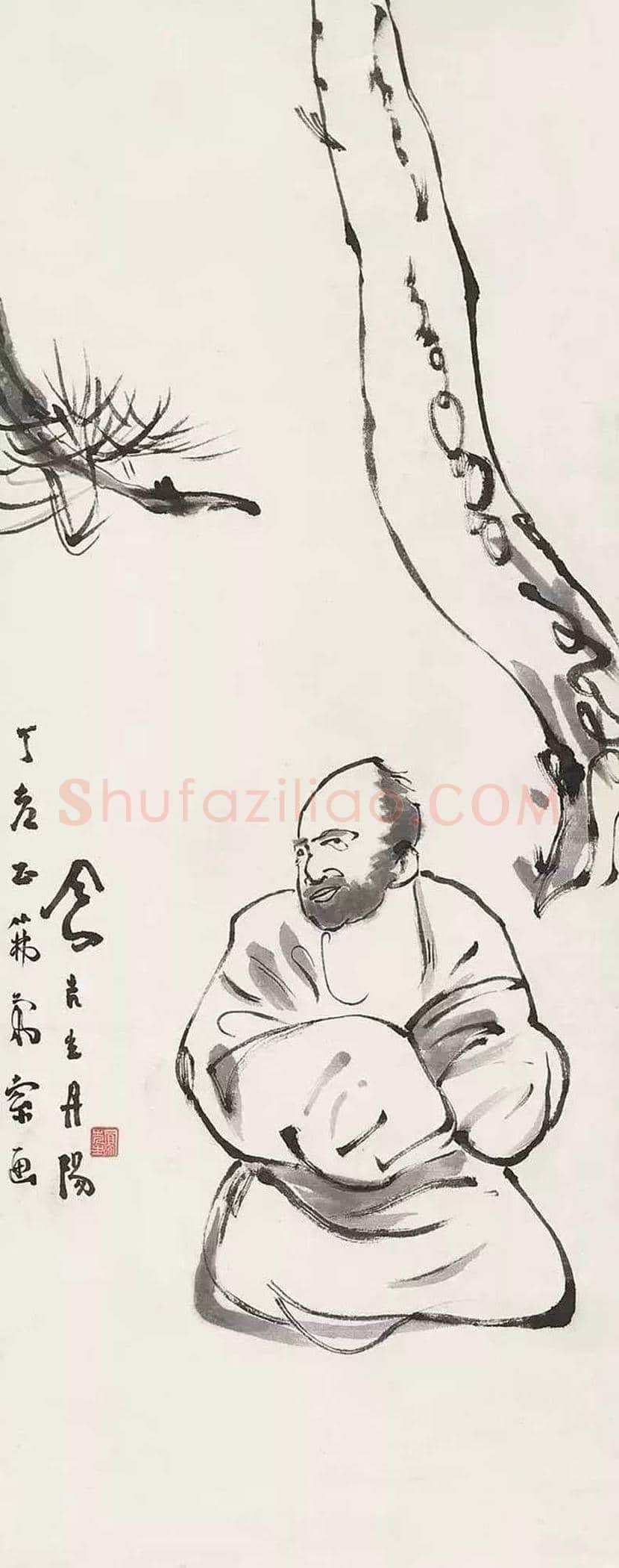 吕凤子人物画作品欣赏 | 书画百科