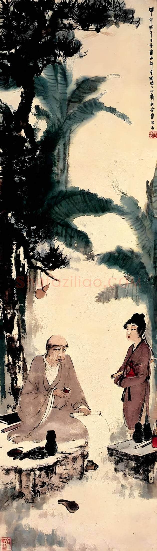 傅抱石人物画大全 | 书画学堂