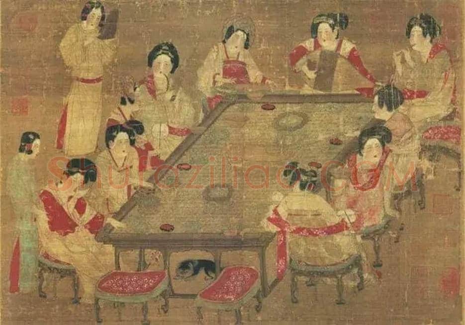 《唐人宫乐图》欣赏 | 书画资料
