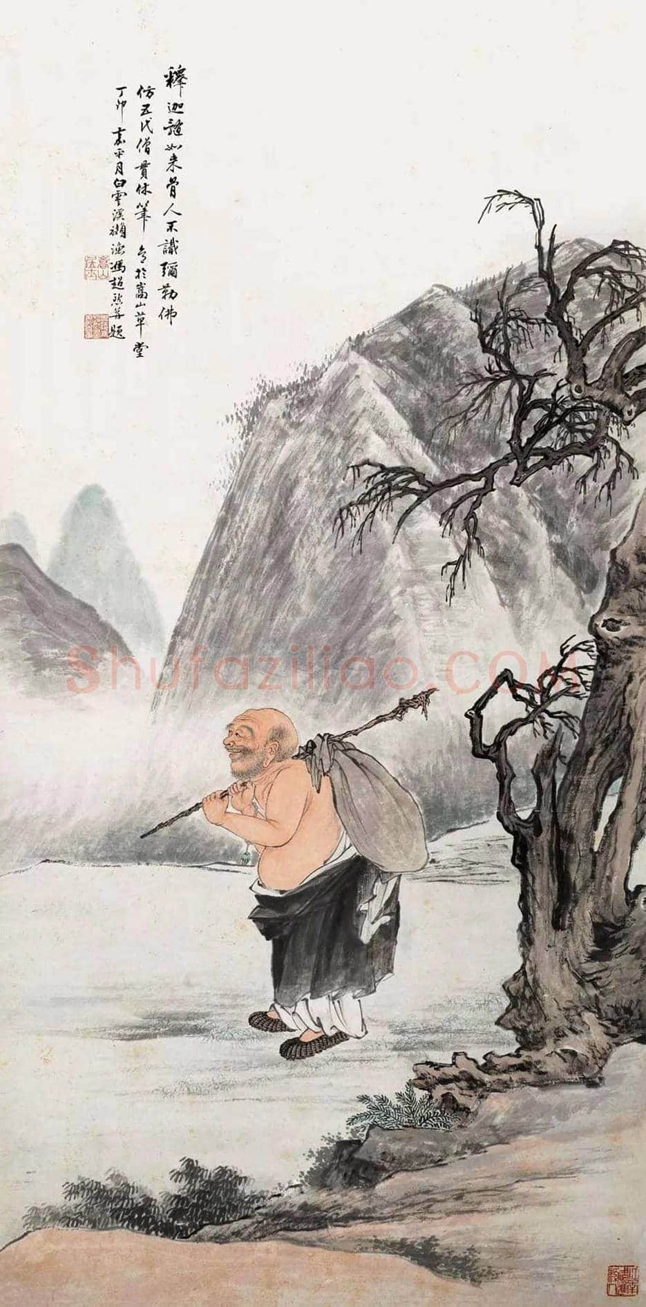 冯超然人物画高士图欣赏 | 书画资料
