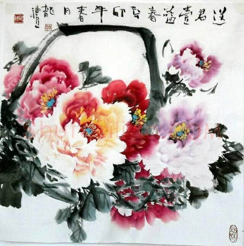 张锡武牡丹作品欣赏 | 书画资料