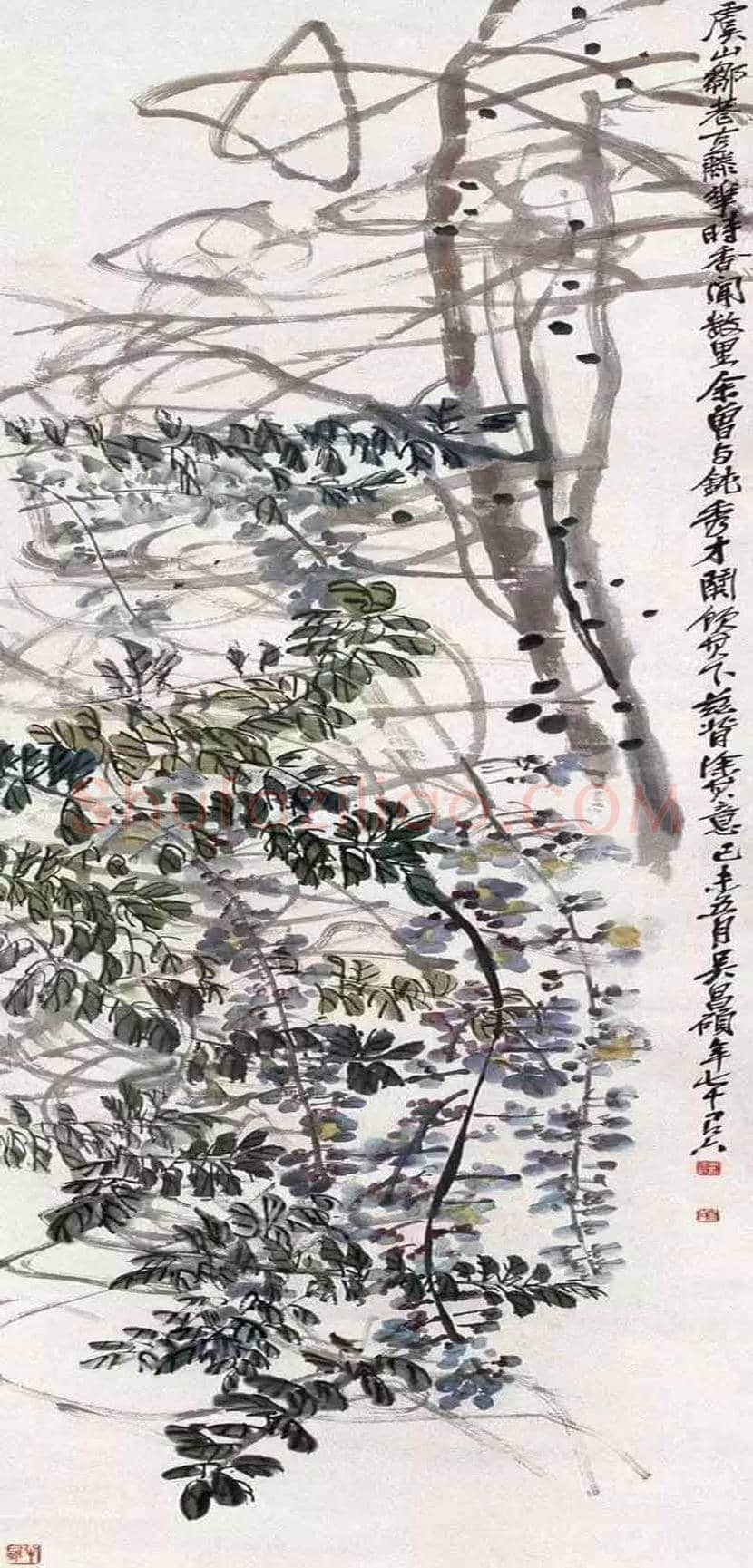 吴昌硕笔下的紫藤,就是在写狂草! | 书画学堂