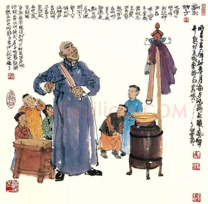 马海方的老北京民俗风情水墨画 | 书画讲解