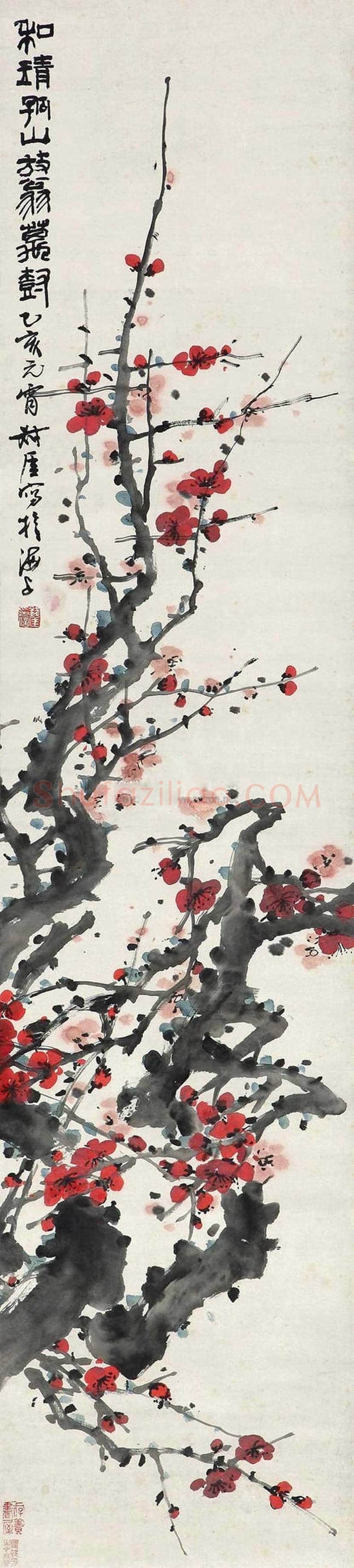 钱瘦铁花鸟画作品欣赏 | 书画讲解