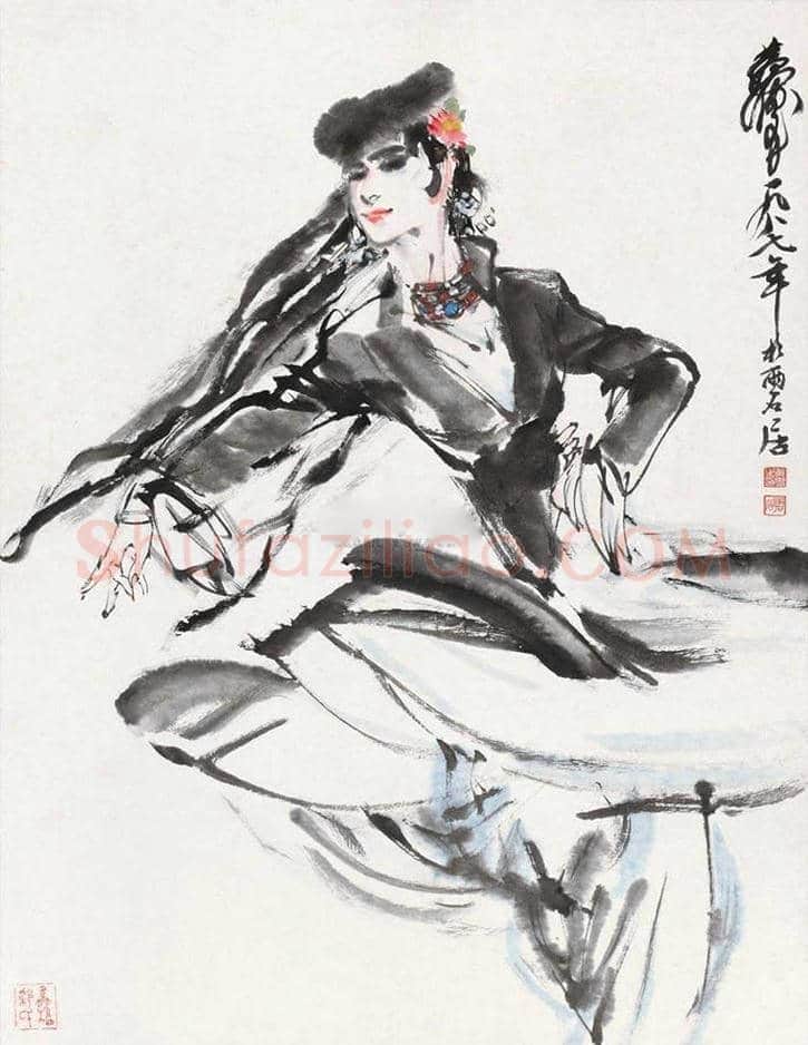 黄胄新疆风情人物画拍卖价格 | 书画学堂