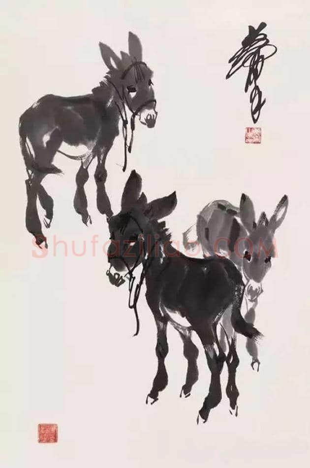 黄胄不但擅长画驴，也擅画狗 | 书画资料