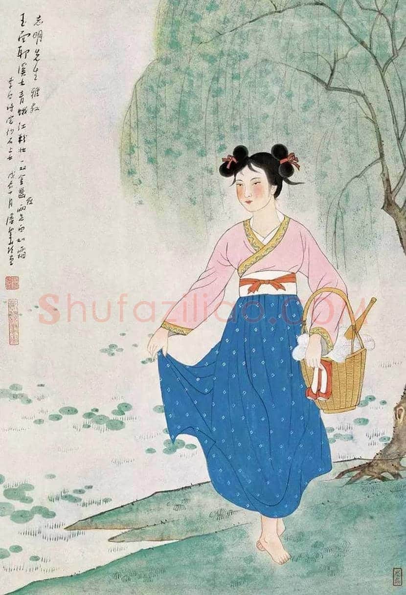 潘洁滋简介及工笔重彩人物画欣赏 | 书画知识