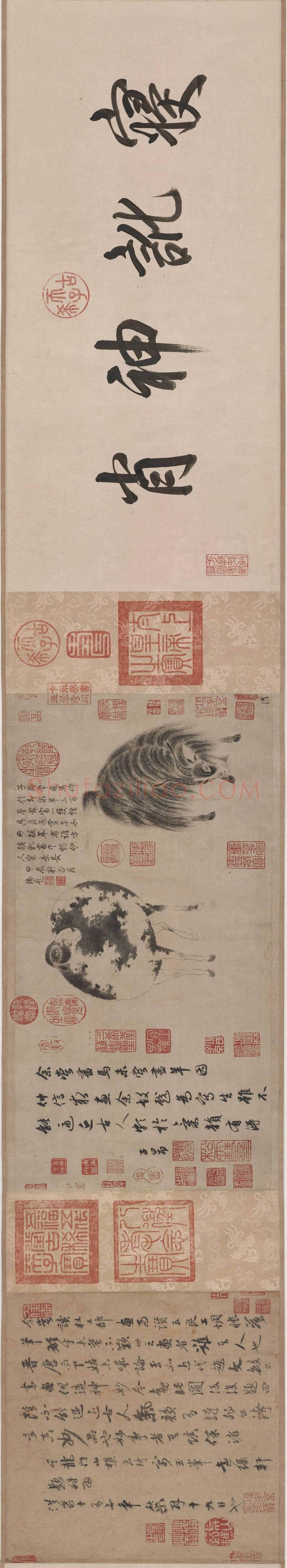 赵孟頫《二羊图》欣赏 | 书画资料