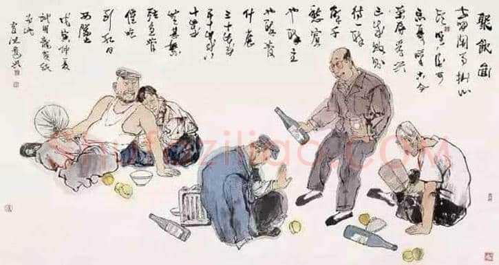 卢沉水墨人物画作品欣赏 | 书画资料