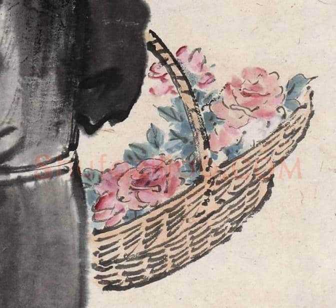 徐悲鸿早期代表作《卖花女郎》赏析 | 书画讲解