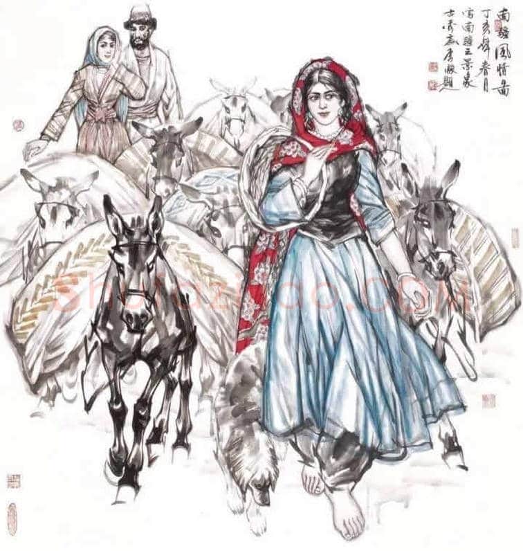 林墉精品水墨人物作品欣赏 | 书画讲解