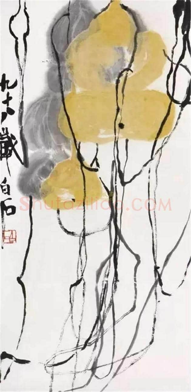 齐白石先生的最后一张画-《糊里胡涂画葫芦》 | 书画讲解