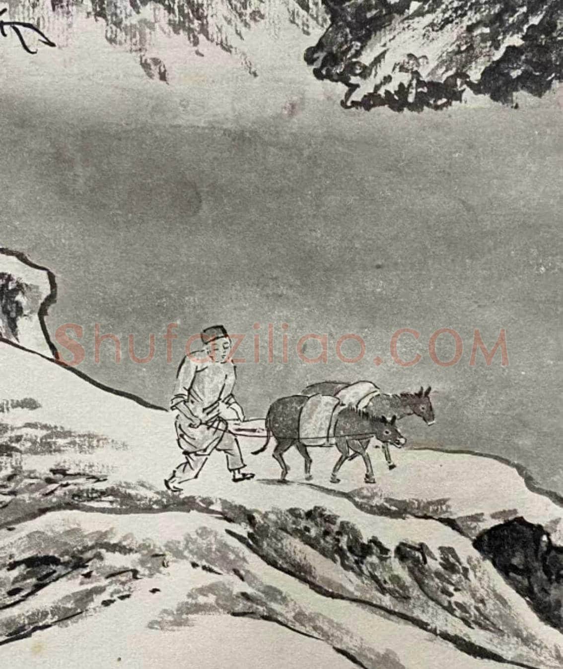 梅莲并蒂之作——仿荆浩《匡庐图》 | 国画图片