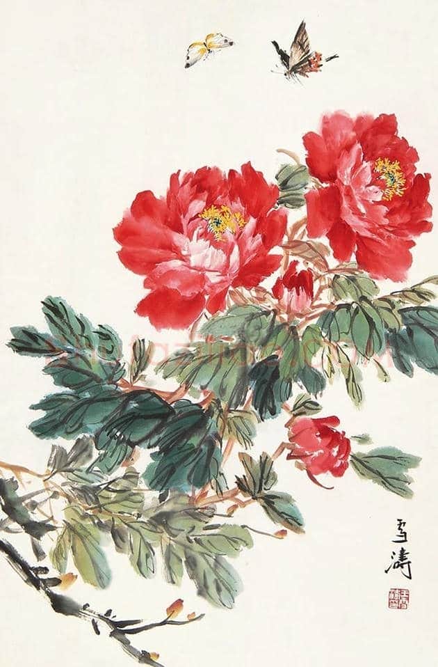 王雪涛国画牡丹欣赏 | 书画学堂