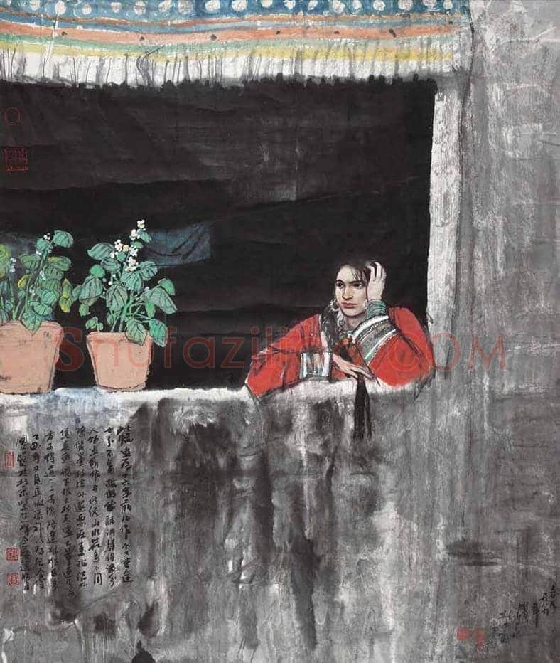 画僧史国良西藏风情人物画！ | 书画常识