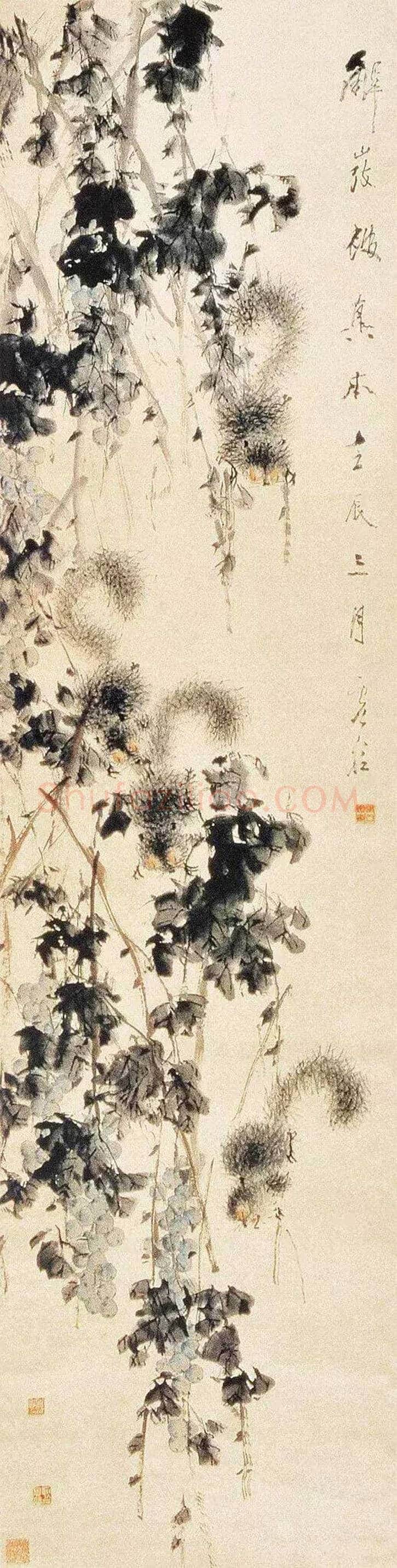 虚谷笔下的松鼠和金鱼欣赏 | 书画科普