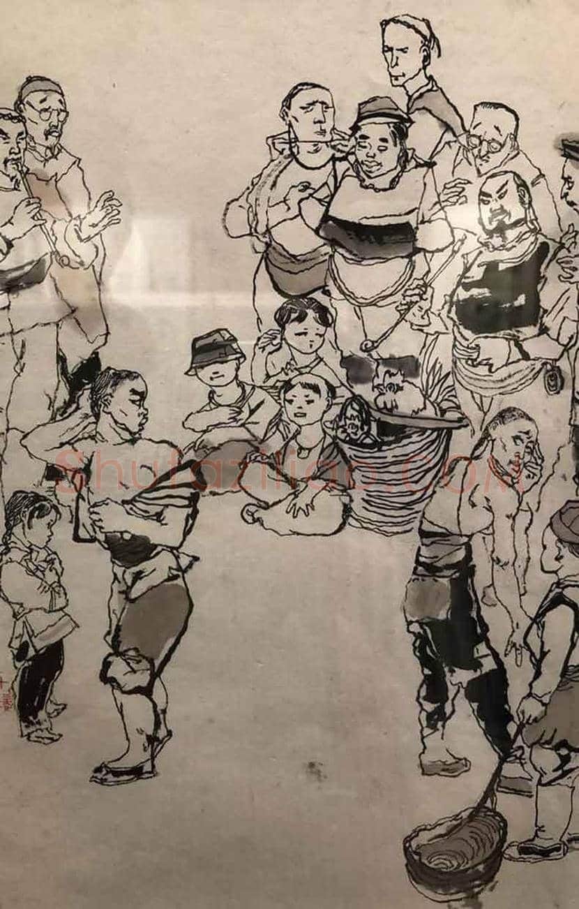 程十发绘《阿Q画传》首次回沪展出 | 书画常识