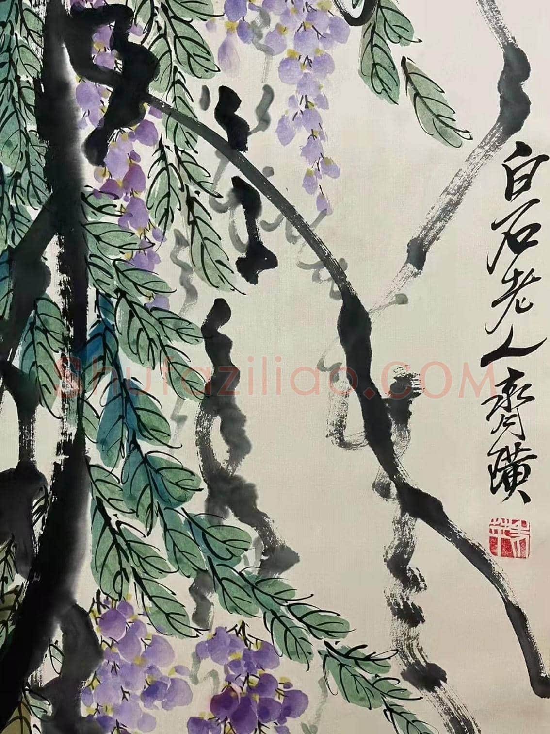 齐白石《花卉草虫》四屏，至罕佳构！ | 国画作品