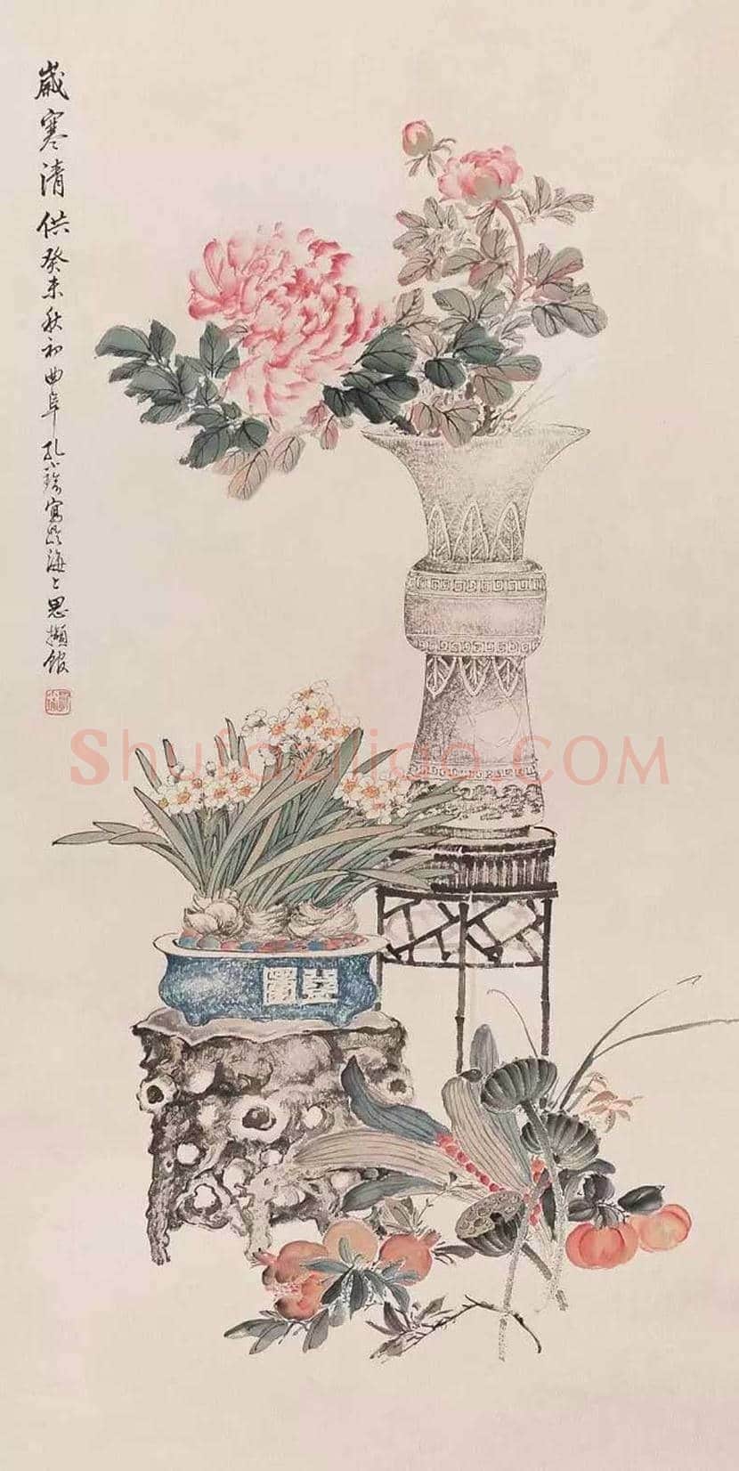 孔小瑜博古画欣赏 | 书画百科