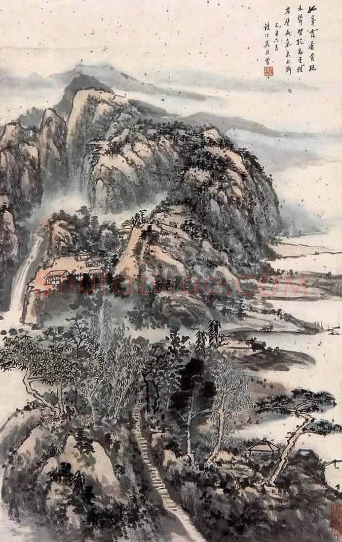 吴镜汀山水画欣赏 | 书画知识