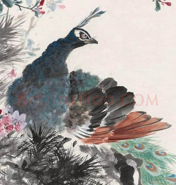 王雪涛作品《孔雀》详解【高清大图】 | 书画常识