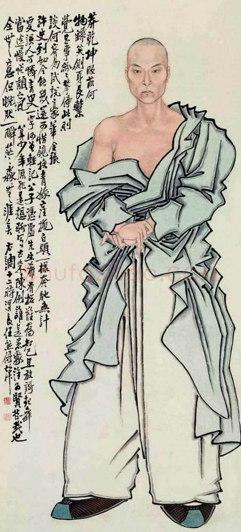 任熊《自画像》欣赏 | 书画讲解