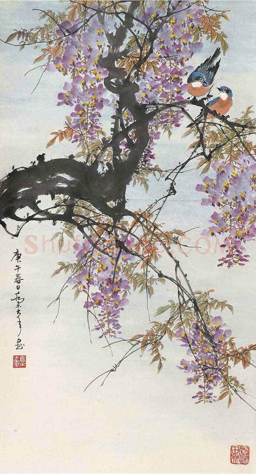 乔木花鸟作品欣赏 | 书画百科