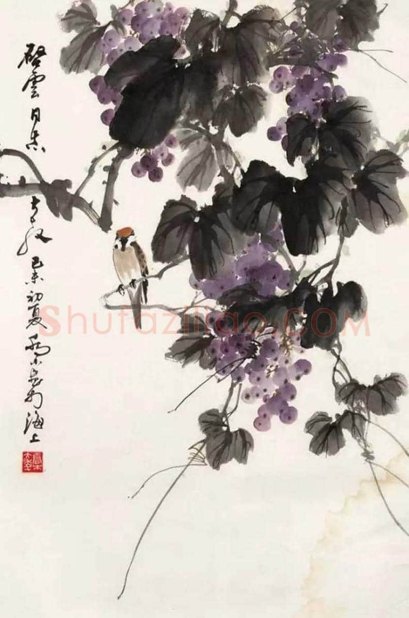 乔木花鸟作品欣赏 | 书画百科