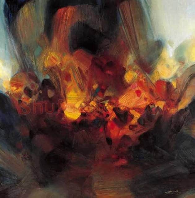 朱德群(1951-2004期间)作品欣赏 | 书画百科