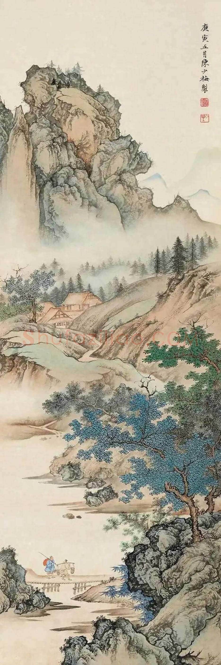 陈少梅先生的笔下四季，美到心醉！ | 书画知识