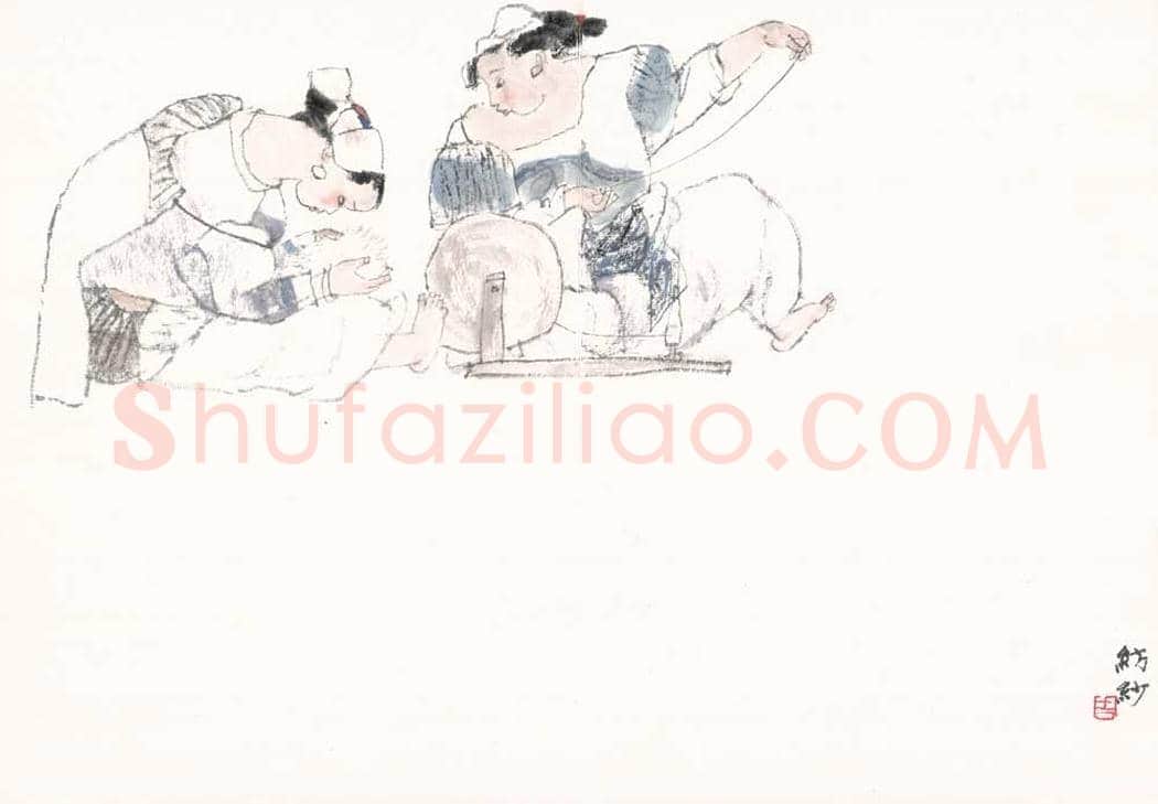 周思聪人物册页图赏 | 著名国画欣赏