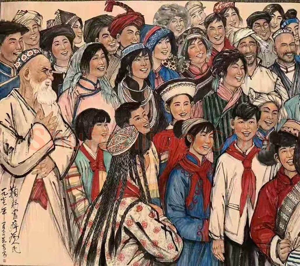 黄胄作品《鞠躬尽瘁为人民》,馆级丈六巨制! | 国画欣赏