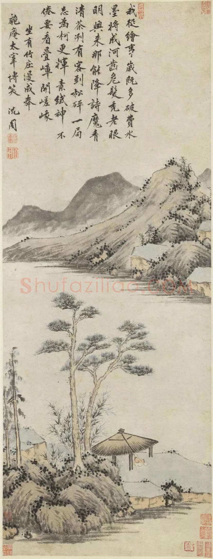 沈周《有竹庄诗意图》欣赏 | 书画科普