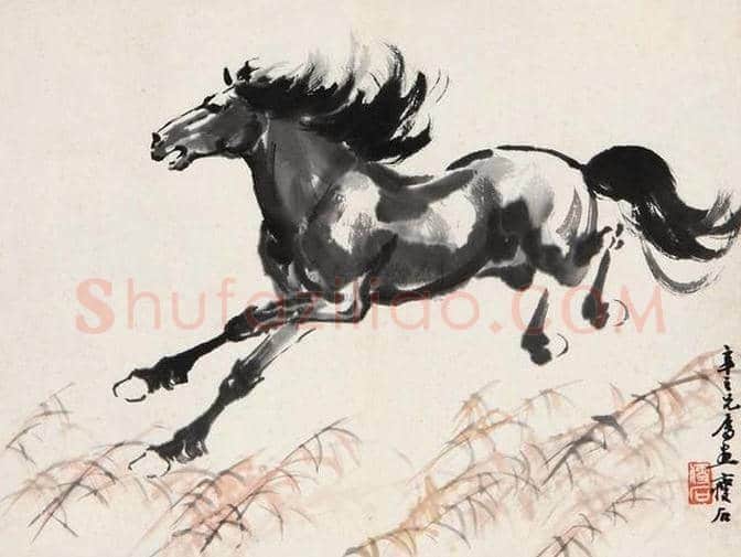 尹瘦石画马作品欣赏 | 书画资料