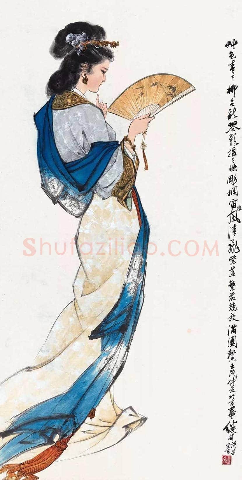 刘继卣先生笔下美女画欣赏 | 书画百科